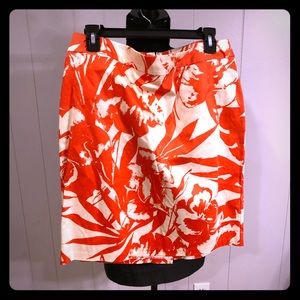 Orange and White skirt